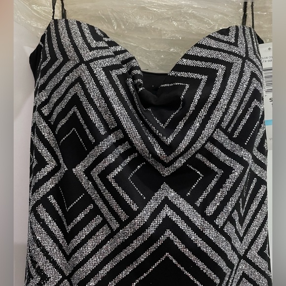 Jump apparel black silver sparkly maxi strapless evening dress Size 5/6 BNWT - Picture 1 of 5